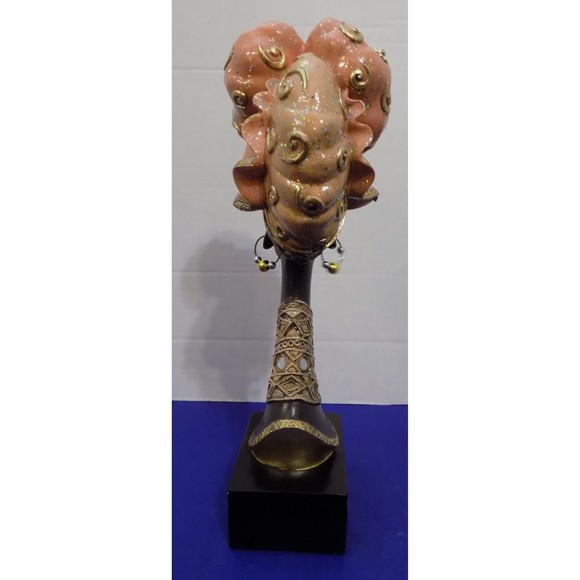 NEW Black African Queen Statue Figurine Bust - Picture 5 of 5